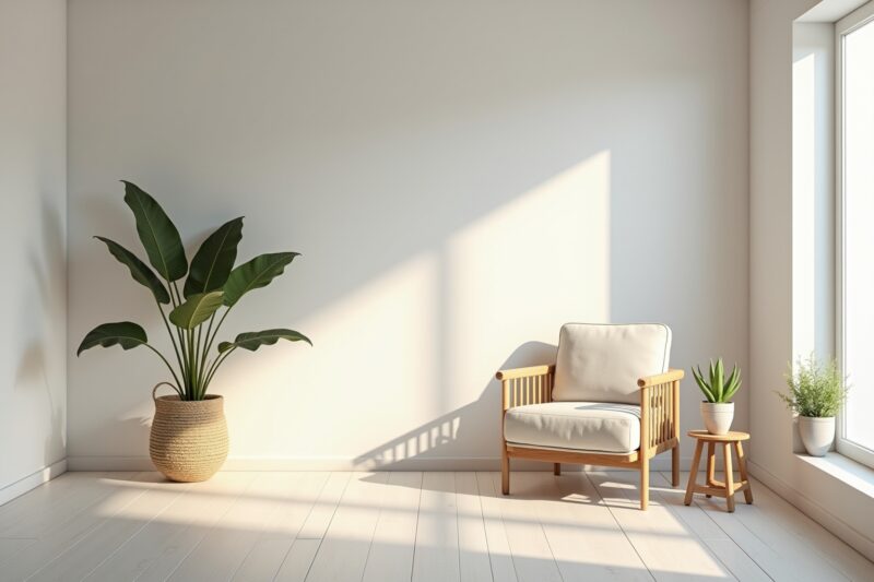 Moderne minimalistische Sommerdekos